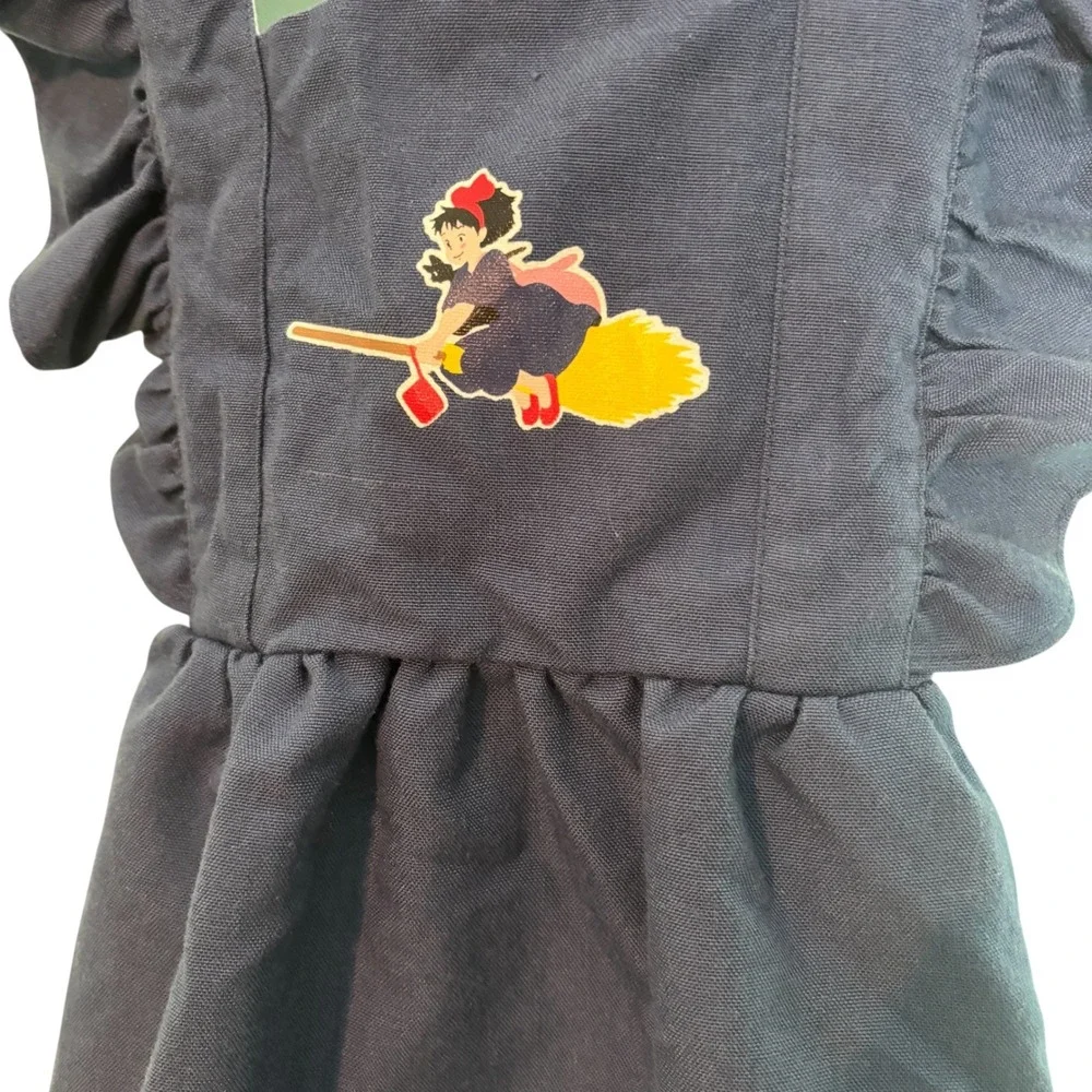 Toddler Girl's Kiki's Delivery Service Witch Dress‎ Pinafore Ruffle Blue Size 2T - Picture 2 of 7